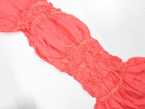 正絹　絞り　帯揚げ